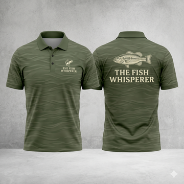 The Fish Whisperer Men’s Fishing Polo Shirt
